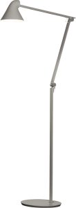Lampa stojąca NJP LED 2700 K jasnoszara – nowoczesny design, energooszczędna, regulowane oświetlenie