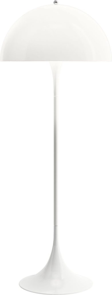 Lampa stojąca Panthella biała – elegancki design, nowoczesny styl, funkcjonalność