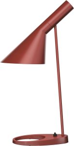 Lampa stołowa AJ rdzawa czerwień – nowoczesny design, elegancki kolor, idealna do każdego wnętrza