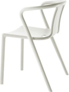 Fotel Air śnieżnobiały – nowoczesny design, wygodna konstrukcja, idealny do salonu