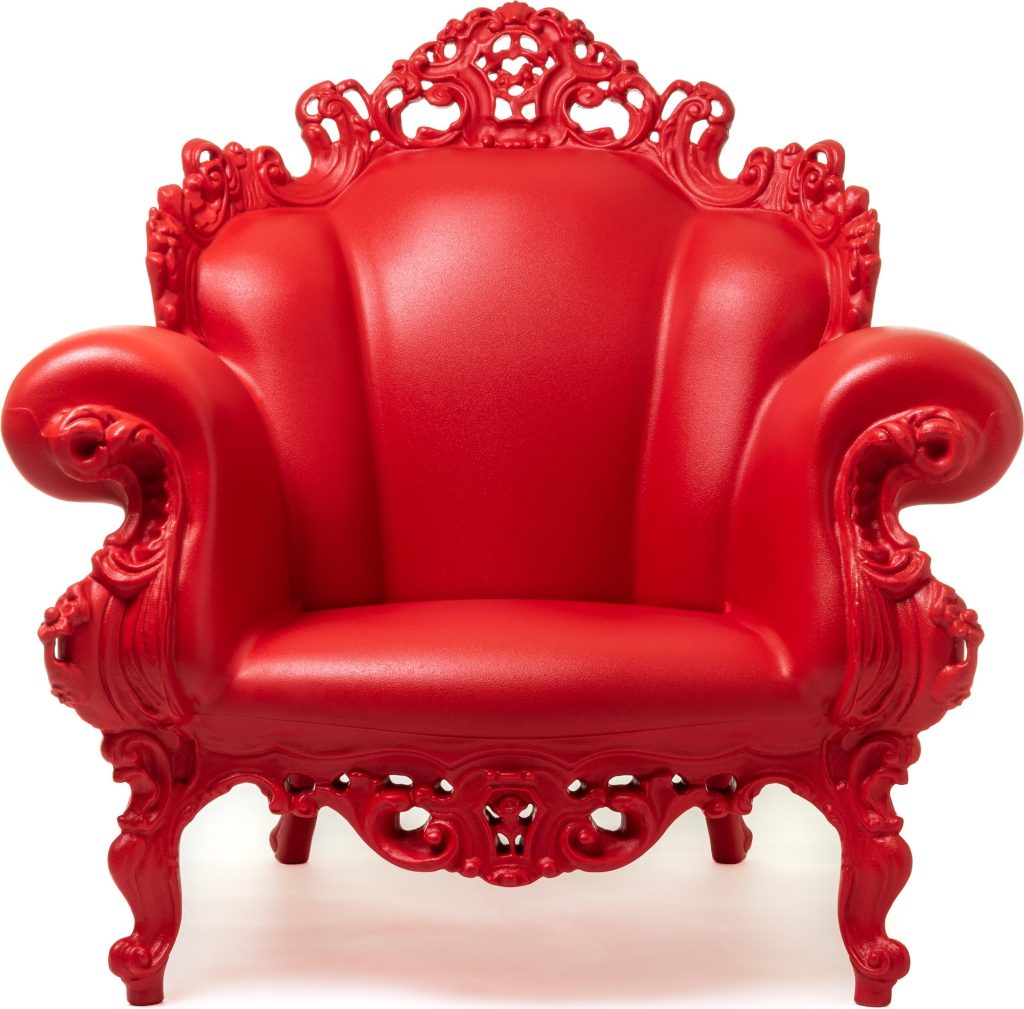 Fotel Magis Proust czerwony – nowoczesny design, wygoda, trwały materiał