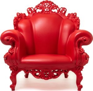 Fotel Magis Proust czerwony – nowoczesny design, wygoda, trwały materiał