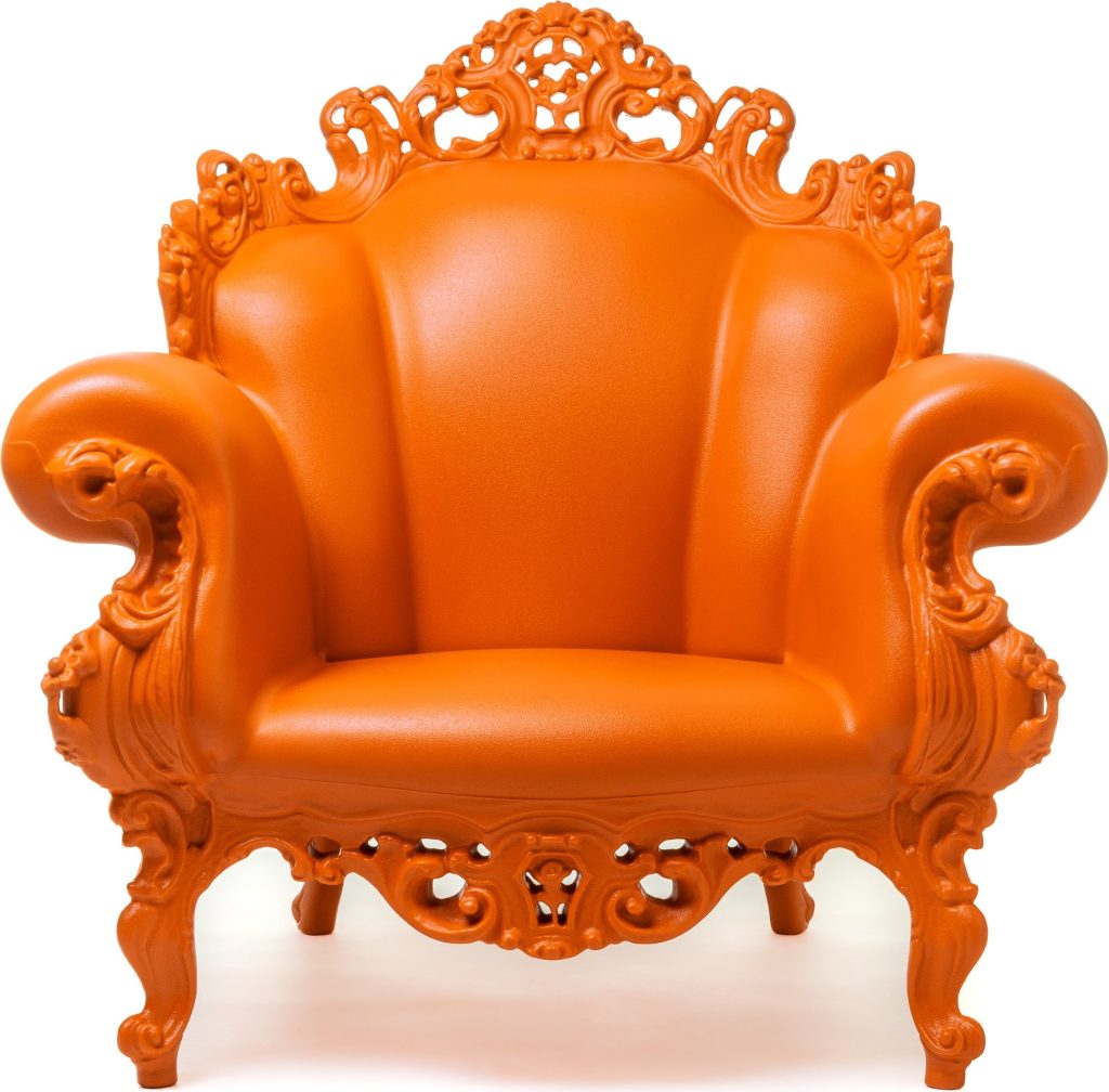 Fotel Magis Proust pomarańczowy – designerski, wygodny, nowoczesny, z tworzywa sztucznego