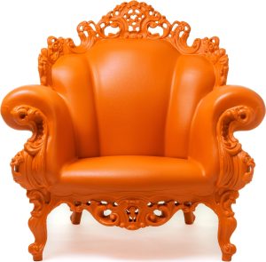 Fotel Magis Proust pomarańczowy – designerski, wygodny, nowoczesny, z tworzywa sztucznego