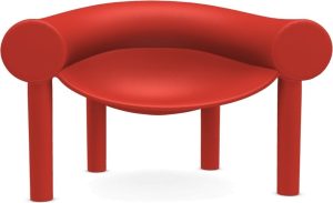 Fotel Sam Son czerwony – nowoczesny design, wygoda, tapicerka z tkaniny