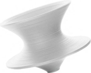 Fotel Spun biały – nowoczesny design, wygoda, unikalny kształt, materiał odporny na uszkodzenia