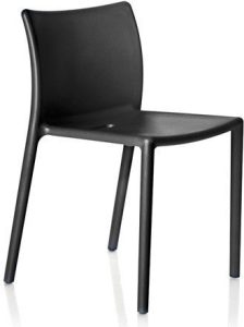 Krzesło Air czarne – nowoczesny design, wygodne siedzisko, lekka konstrukcja, minimalistyczny styl
