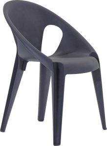 Krzesło Bell antracytowe – nowoczesny design, wygodne oparcie, materiał tekstylny