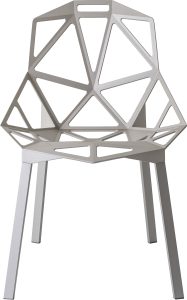 Krzesło Chair_One szare – nowoczesny design, wygodna konstrukcja, trwały materiał