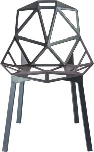 Krzesło Chair_One szarozielone – nowoczesny design, wygodne siedzisko, idealne do wnętrz.