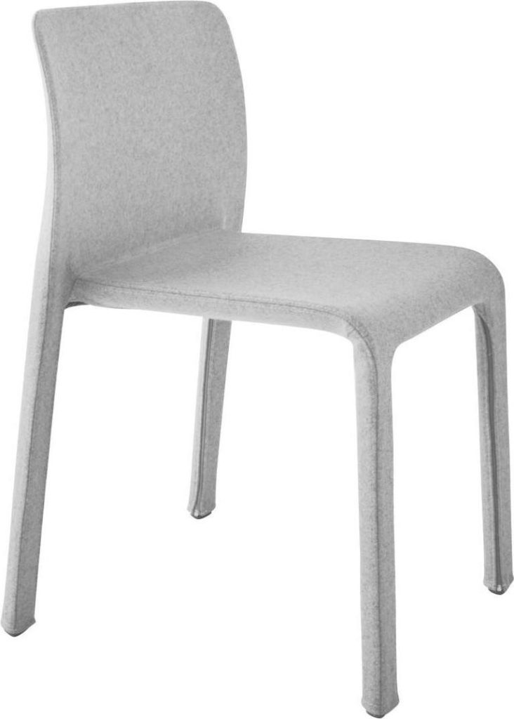 Krzesło First Dressed jasnoszare – elegancki design, tapicerka z wysokiej jakości materiałów, komfortowe siedzisko
