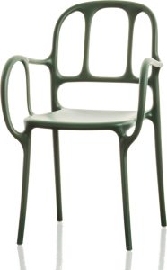 Krzesło Mila ciemnozielone – elegancki design, wygodne siedzisko, materiał wysokiej jakości