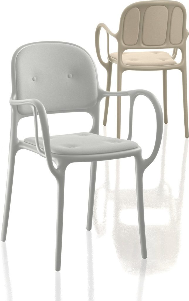 Krzesło Mila tapicerowane białe – stylowy design, komfortowe siedzisko, idealne do salonu