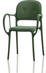 Krzesło Mila tapicerowane ciemnozielone – elegancki design, wygodne siedzisko, solidna konstrukcja