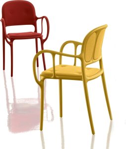 Krzesło Mila tapicerowane żółte – nowoczesny design, wygodna tapicerka, doskonałe do wnętrz