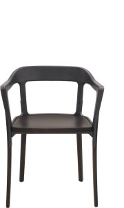 Krzesło Steelwood antracytowe dąb – nowoczesny design, komfort, trwałość