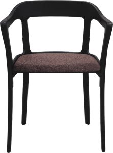Krzesło Steelwood tapicerowane czarno-brązowe – nowoczesny design, wygoda, trwałe materiały