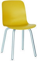 Krzesło Substance aluminium musztardowe – nowoczesny design, wygodne siedzisko, trwałe materiały