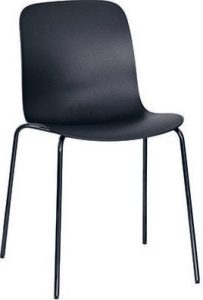 Krzesło Substance stal lakierowana na czarno czarne – nowoczesny design, trwała konstrukcja, elegancki wygląd