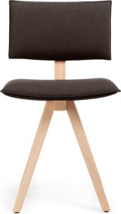Krzesło Trave Fidivi Torino 9212 – elegancki design, ciemnobrązowe nogi jesion, komfortowe siedzisko