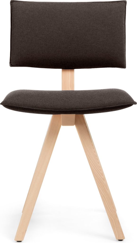 Krzesło Trave Fidivi Torino 9212 – elegancki design, ciemnobrązowe nogi jesion, komfortowe siedzisko