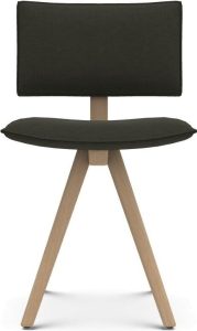 Krzesło Trave Reflect 184 – brązowozielone, nogi z jesionu, nowoczesny design