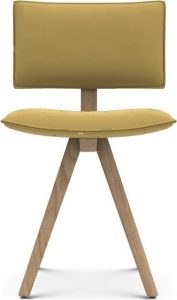 Krzesło Trave Reflect 434 – nowoczesny design, żółte nogi dębowe