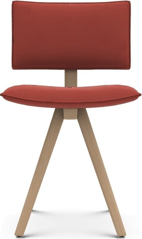 Krzesło Trave Reflect 564 czerwone nogi jesion – nowoczesny design, wygodne siedzisko, elegancki kolor