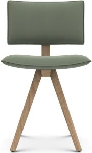 Krzesło Trave Reflect 924 – szałwiowe, nogi dębowe, nowoczesny design