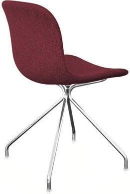 Krzesło Troy 4 star tapicerowane chromowana rama fioletowy melanż – elegancki design, komfort, nowoczesny styl