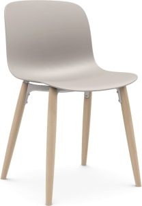 Krzesło Troy beżowe nogi jesion – elegancki design, wygodna forma, doskonałe do wnętrz