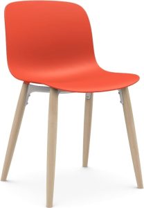 Krzesło Troy koralowe nogi jesion – stylowy design, wygoda, trwałe materiały