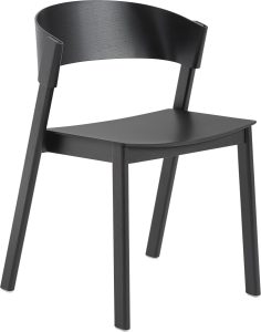 Krzesło Cover czarne – elegancki design, komfortowe siedzisko, trwałe materiały