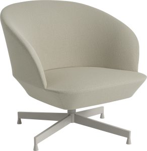 Krzesło Oslo Swivel Vidar 146 40 cm tapicerowane nogi szare – nowoczesny design, komfort, elegancja