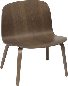 Krzesło Visu 39,5 cm ciemny brąz na drewnianych nogach – elegancki design, komfort, trwałość