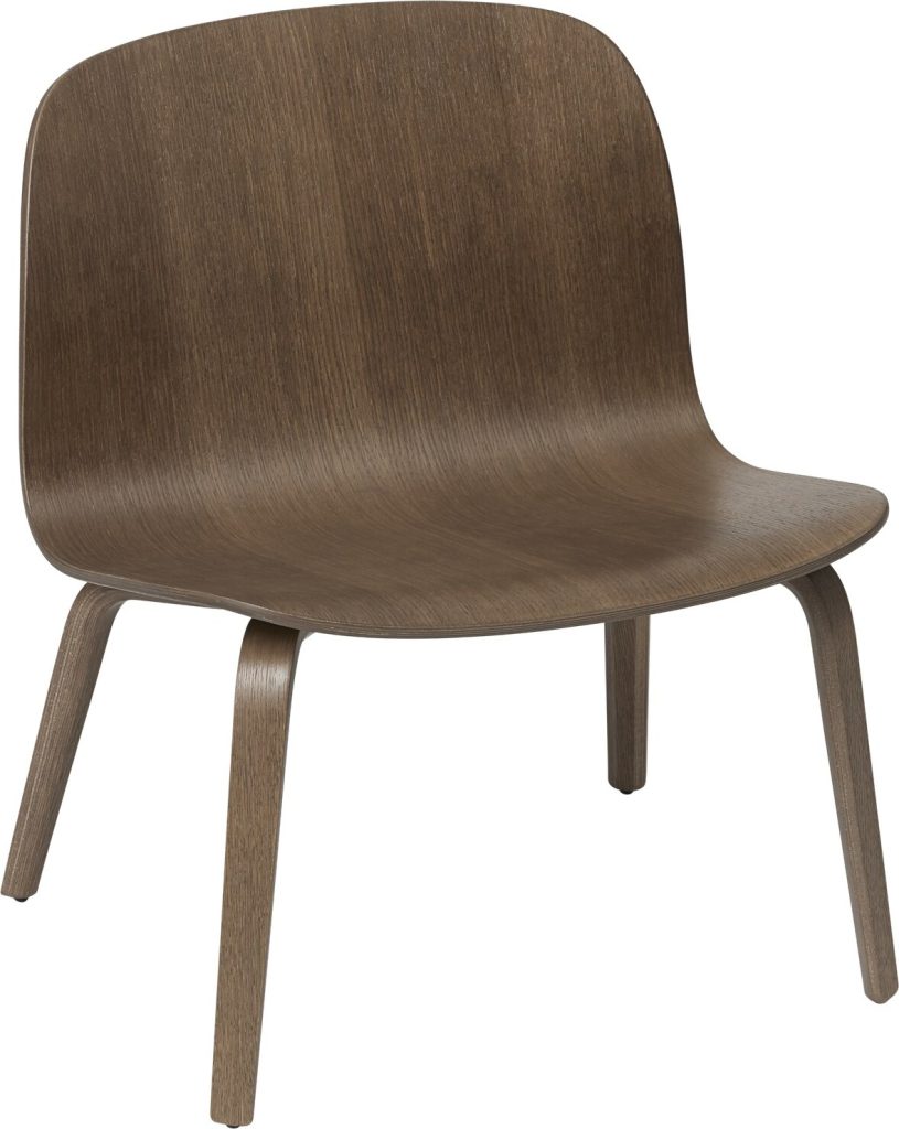 Krzesło Visu 39,5 cm ciemny brąz na drewnianych nogach – elegancki design, komfort, trwałość