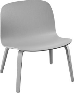 Krzesło Visu 39,5 cm szare na drewnianych nogach – nowoczesny design, komfort użytkowania, trwałe materiały