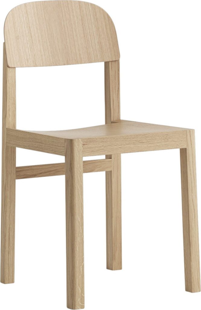 Krzesło Workshop jasny dąb – nowoczesny design, komfortowe siedzisko, naturalny materiał