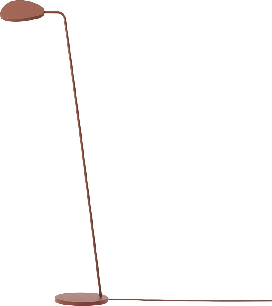 Lampa stojąca Leaf miedziana – elegancki design, nowoczesny styl, metalowa konstrukcja