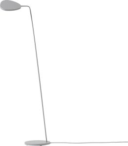 Lampa stojąca Leaf szara – nowoczesny design, stylowy akcent, materiał metalowy
