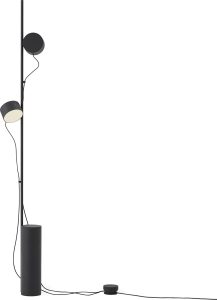 Lampa stojąca Post czarna – elegancki design, nowoczesny styl, idealna do salonu
