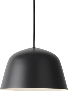 Lampa wisząca Ambit 25 cm czarna – elegancki design, nowoczesny styl, idealna do różnych wnętrz