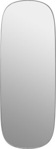Lustro ścienne Framed L szare – elegancki design, duży rozmiar, nowoczesny styl