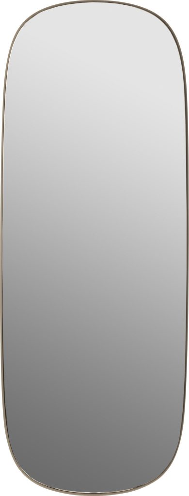 Lustro ścienne Framed L taupe – elegancka rama, kolor taupe, rozmiar L, idealne do wnętrz