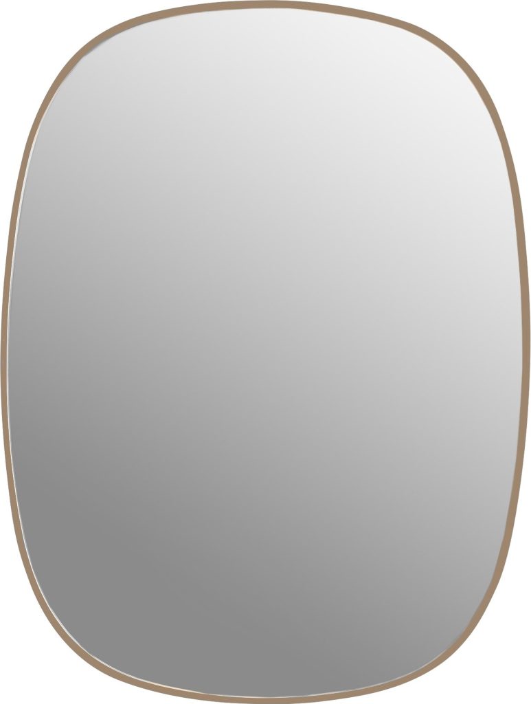 Lustro ścienne Framed S różowe – elegancki design, idealne do nowoczesnych wnętrz, rozmiar S