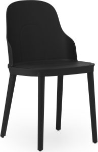 Krzesło Allez PP czarne – nowoczesny design, ergonomiczne kształty, trwały materiał