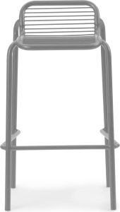 Krzesło barowe Vig 75 cm szare – nowoczesny design, wysoka jakość, wygoda