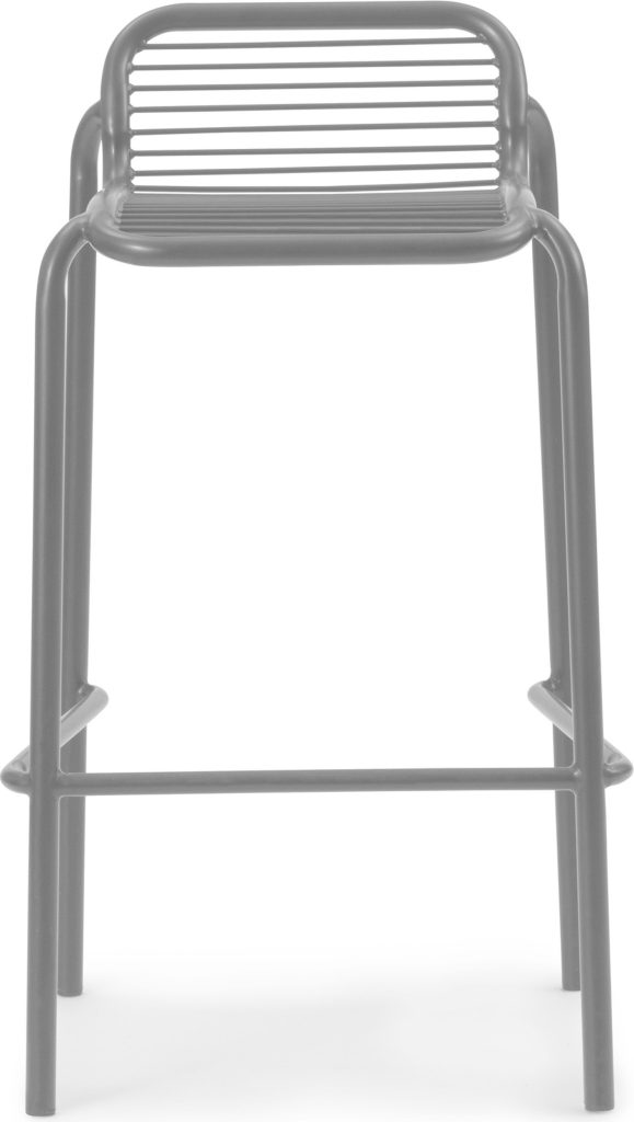 Krzesło barowe Vig 75 cm szare – nowoczesny design, wysoka jakość, wygoda