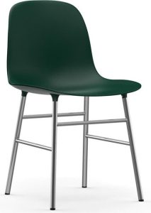 Krzesło Form chromowane nogi zielone – nowoczesny design, wygodne siedzisko, trwałe materiały