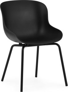 Krzesło Hyg czarne – nowoczesny design, wygodne siedzisko, trwały materiał
